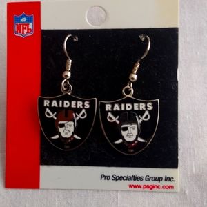 NFL Raiders Pierce Earrings New